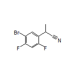 2-(5-Bromo-2,4-difluorophenyl)propanenitrile Structure