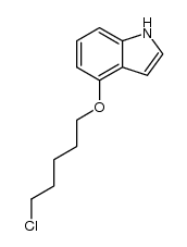 4-(5-chloropentyloxy)-1H-indole Structure