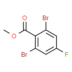 Methyl 2,6-dibromo-4-fluorobenzoate结构式