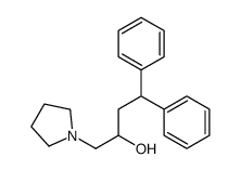 4,4-diphenyl-1-pyrrolidin-1-ylbutan-2-ol Structure