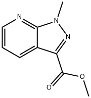 Methyl 1-methyl-1H-pyrazolo[3,4-b]pyridine-3-carboxylate结构式