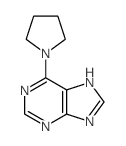 9H-Purine,6-(1-pyrrolidinyl)- structure