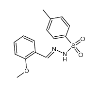 2-methoxybenzaldehyde p-toluenesulfonylhydrazone结构式