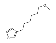 3-(6-methoxyhexyl)thiophene结构式