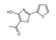 1-(4-hydroxy-2-(thiophen-2-yl)thiazol-5-yl)ethanone Structure