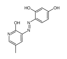 4-[(2-Hydroxy-5-methyl-3-pyridyl)azo]resorcinol结构式