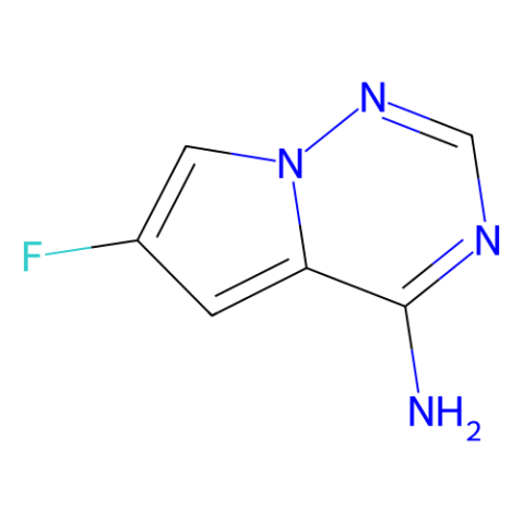 6-fluoropyrrolo[2,1-f][1,2,4]triazin-4-amine Structure