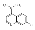 7-氯-N,N-二甲基喹啉-4-胺结构式