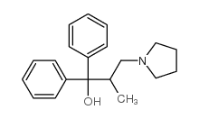 2-methyl-1,1-diphenyl-3-(1-pyrrolidyl)-1-propanol structure