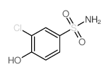 Benzenesulfonamide,3-chloro-4-hydroxy- Structure