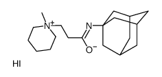 N-(1-adamantyl)-3-(1-methylpiperidin-1-ium-1-yl)propanamide,iodide结构式