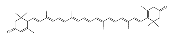 3,3'-dioxo-trans-α-carotene结构式