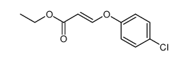 ethyl 3-(4-chlorophenoxy)acrylate结构式