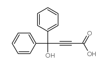 4-hydroxy-4,4-diphenyl-but-2-ynoic acid Structure