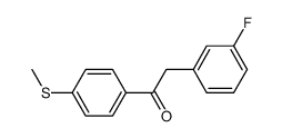 2-(3-fluorophenyl)-1-(4-(methylthio)phenyl)ethanone图片