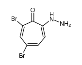 2,4-dibromo-7-hydrazino-cycloheptatrienone结构式