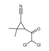 Cyclopropanecarbonitrile, 3-(dichloroacetyl)-2,2-dimethyl- (9CI) Structure