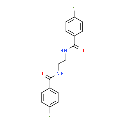 4-fluoro-N-{2-[(4-fluorobenzoyl)amino]ethyl}benzamide Structure