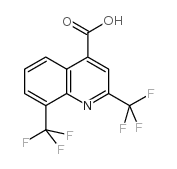 2,8-双(三氟甲基)喹啉-4-羧酸结构式