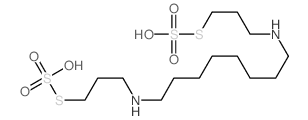 1,8-bis(3-sulfosulfanylpropylamino)octane结构式