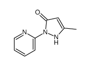 5-甲基-2-吡啶-2-基-1,2-二氢-吡唑-3-星空app结构式