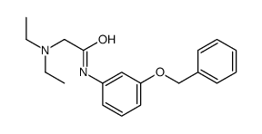 2-(diethylamino)-N-(3-phenylmethoxyphenyl)acetamide结构式