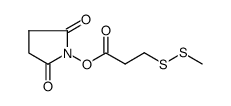 3-(methyldisulfanyl)propanoic acid N-hydroxysuccinimide ester结构式