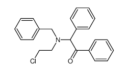 2-(benzyl(2-chloroethyl)amino)-1,2-diphenylethan-1-one Structure