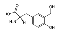 3-(羟甲基)-L-酪氨酸结构式