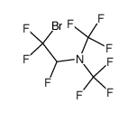 N,N-Bis-trifluormethyl-(2-brom-1,2,2-trifluor-ethyl)-amin Structure