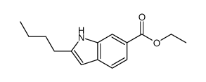 Ethyl 2-butyl-1H-indole-6-carboxylate Structure