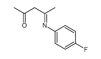 4-(4-fluorophenyl)iminopentan-2-one Structure