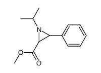 1-isopropyl-3-phenyl-aziridine-2-carboxylic acid methyl ester Structure