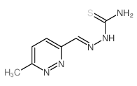 [(6-methylpyridazin-3-yl)methylideneamino]thiourea Structure