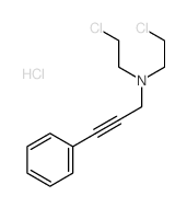 N,N-bis(2-chloroethyl)-3-phenyl-prop-2-yn-1-amine结构式