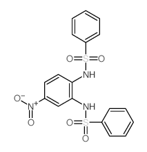 N-[2-(benzenesulfonamido)-5-nitro-phenyl]benzenesulfonamide结构式