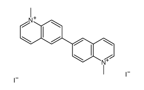 1-methyl-6-(1-methylquinolin-1-ium-6-yl)quinolin-1-ium,diiodide Structure