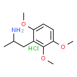 2,3,6-Trimethoxyamphetamine (hydrochloride)结构式