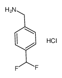 (4-(Difluoromethyl)phenyl)methanamine hydrochloride structure