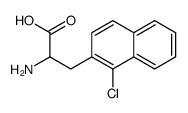 2-amino-3-(1-chloronaphthalen-2-yl)propanoic acid Structure