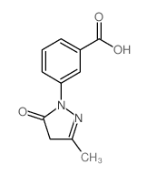 3-(3-METHYL-5-OXO-4,5-DIHYDRO-PYRAZOL-1-YL)-BENZOIC ACID Structure