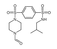 Benzenesulfonamide, 4-[(4-formyl-1-piperazinyl)sulfonyl]-N-(2-methylpropyl)- (9CI)结构式