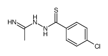 N'-(4-chloro-thiobenzoyl)-acetohydrazonic acid amide结构式