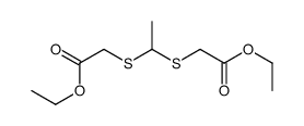 ethyl 2-[1-(2-ethoxy-2-oxoethyl)sulfanylethylsulfanyl]acetate Structure