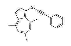 4,6,8-trimethyl-1-(2-phenylethynylsulfanyl)azulene Structure