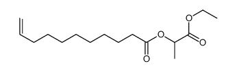 (1-ethoxy-1-oxopropan-2-yl) undec-10-enoate结构式