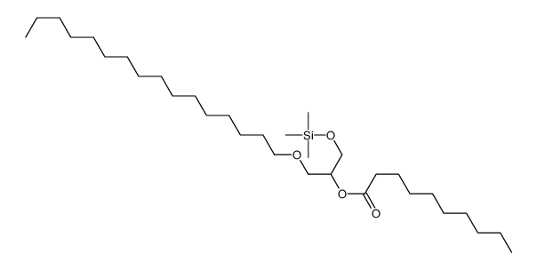 (1-hexadecoxy-3-trimethylsilyloxypropan-2-yl) decanoate Structure