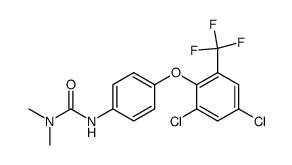 N,n-dimethyl-N'-[4-(2,4-dichloro-6-trifluoromethylphenoxy)-phenyl]-urea结构式