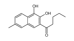 1-(3,4-dihydroxy-7-methylnaphthalen-2-yl)pentan-1-one Structure