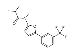 N,2-dimethyl-N-[5-[3-(trifluoromethyl)phenyl]furan-2-yl]propanamide Structure